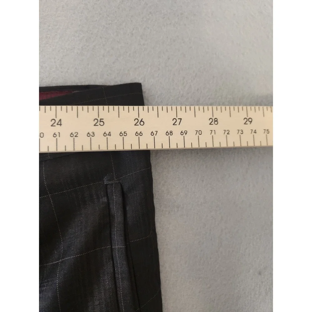 Mecca 2 Piece Dark Brown Suit Glen Check Pattern Sz52